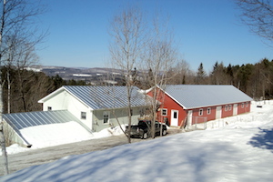 Outside our kennel facility.